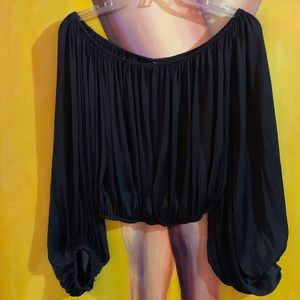 Off the shoulder silk blouse ✨SOLD